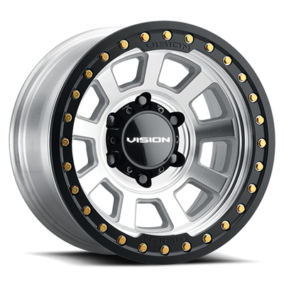 Vision Wheel Off-Road - 350 OJOS - Silver - Machined - 20" x 9", -14 Offset, 6x165.1 (Bolt pattern), 108.00mm HUB