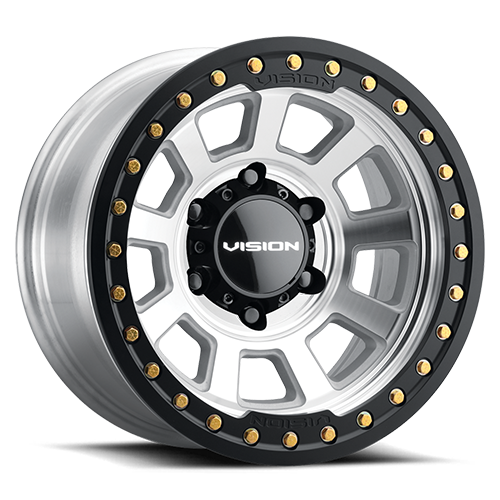 Vision Wheel Off-Road - 350 OJOS - Silver - Machined - 20" x 9", -14 Offset, 8x170 (Bolt pattern), 125.20mm HUB