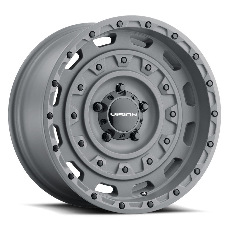 Vision Wheel Off-Road - 403 TACTICAL - Gunmetal - Thrashed Gun Metal - 17" x 10", -40 Offset, 6x139.7 (Bolt pattern), 106.20mm HUB