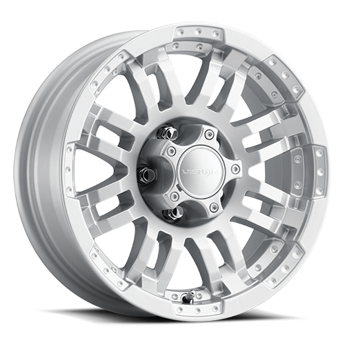 Vision Wheel Off-Road - 375 WARRIOR - Silver - Winter Paint-Silver - 18" x 8.5", 25 Offset, 6x135 (Bolt pattern), 87.10mm HUB