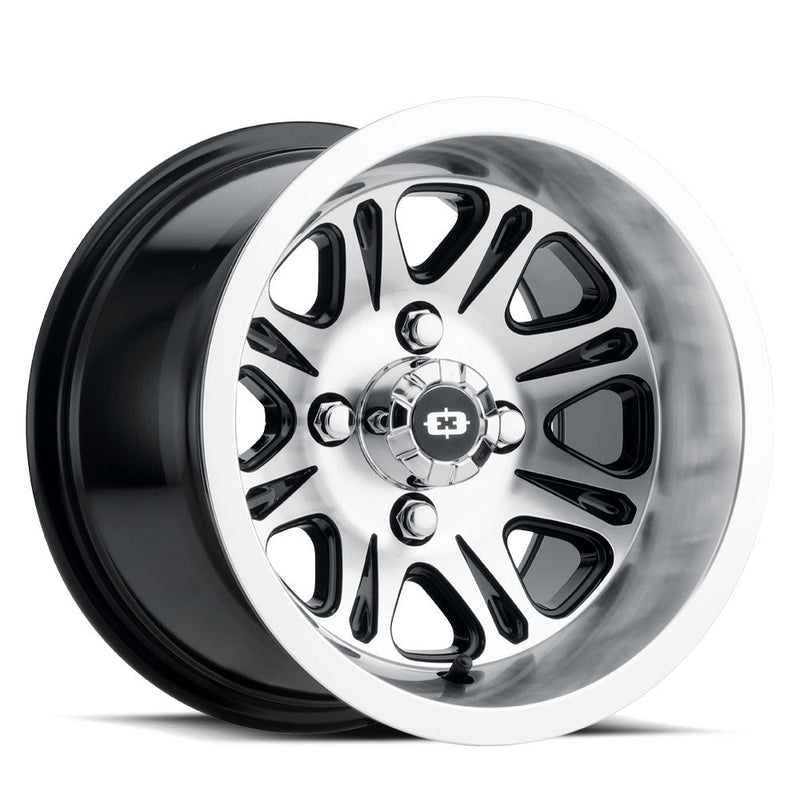 Vision Wheel ATV - 547 SPIRIT - Black - Gloss Black Mirror Machined Face - 12" x 8", -10.2 Offset, 5x114.3 (Bolt pattern), 79.40mm HUB