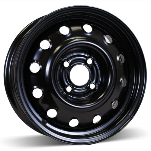 RSSW - Steel - Black - 14" x 5.5", 44.5 Offset, 4x100 (Bolt pattern), 60.1mm HUB