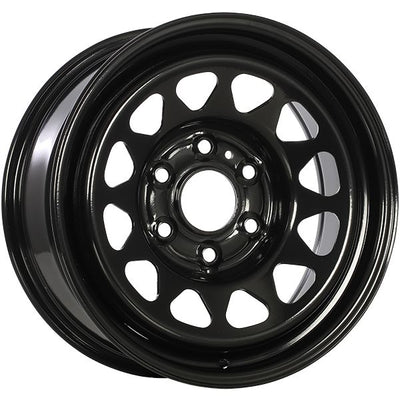RTX Wheels - Steel Wheel - Black - 17" x 8", 24 Offset, 6x139.7 (Bolt pattern), 78.10mm HUB